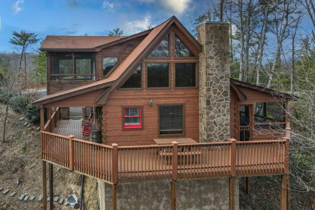 Over The Mountain - Smoky Mountain View Cabin Сев'єрвілл Екстер'єр фото